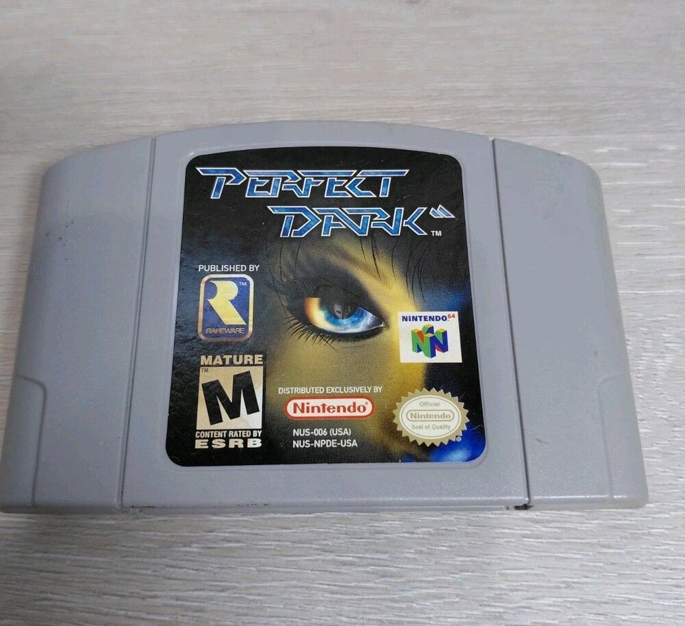 Rare Perfect Dark Nintendo 64 M-Mature NTSC-U/C Game Cartridge (tested)